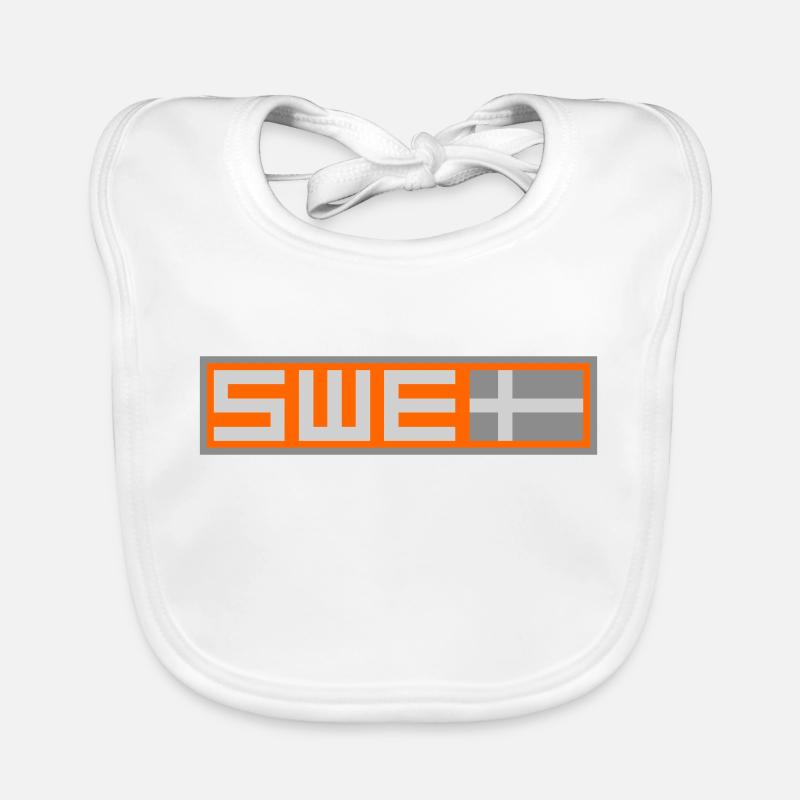 Drapeau tactique de la Suède Bavoir bio Bébé