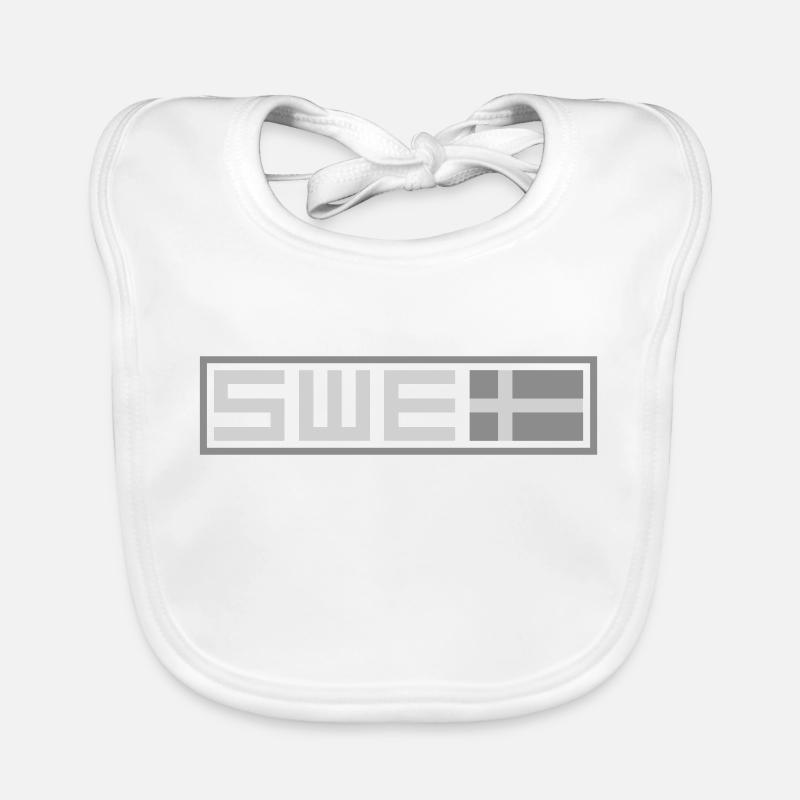 Drapeau tactique de la Suède Bavoir bio Bébé