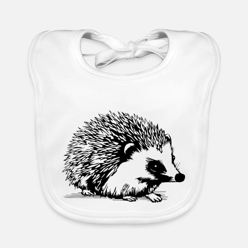 Hérisson Forest Prickly Animal Bavoir bio Bébé