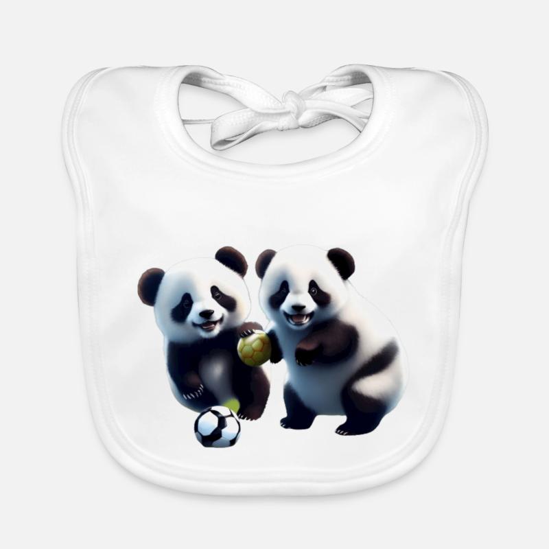 Panda freunde Baby Bio-Lätzchen