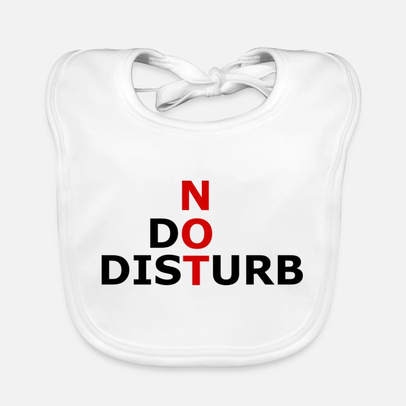 Message: Do Not Disturb Organic Baby Bibs