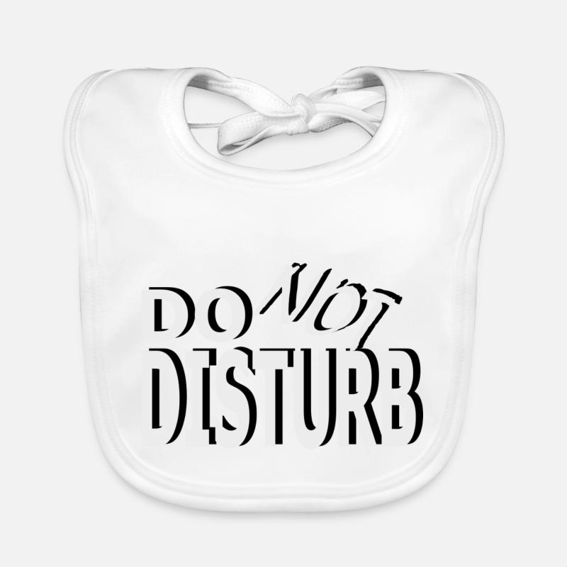 Message : Ne pas déranger Bavoir bio Bébé