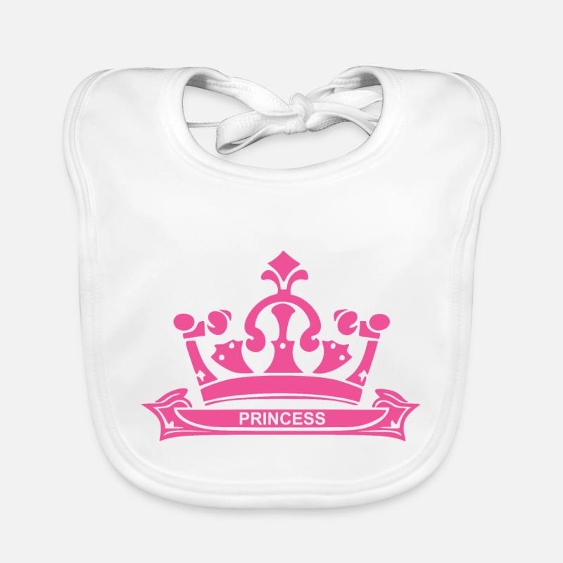 Princesse en rose Bavoir bio Bébé