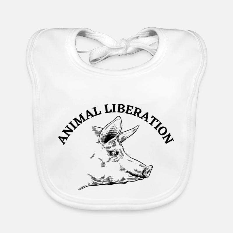 Cochon de libération animale Bavoir bio Bébé