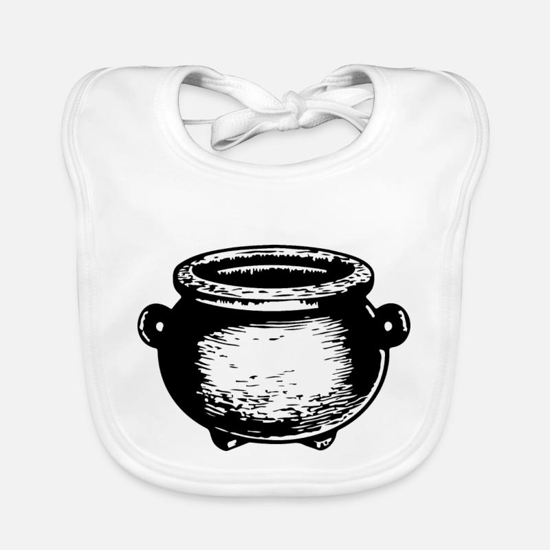 Cauldron Magical Witch Halloween Organic Baby Bibs