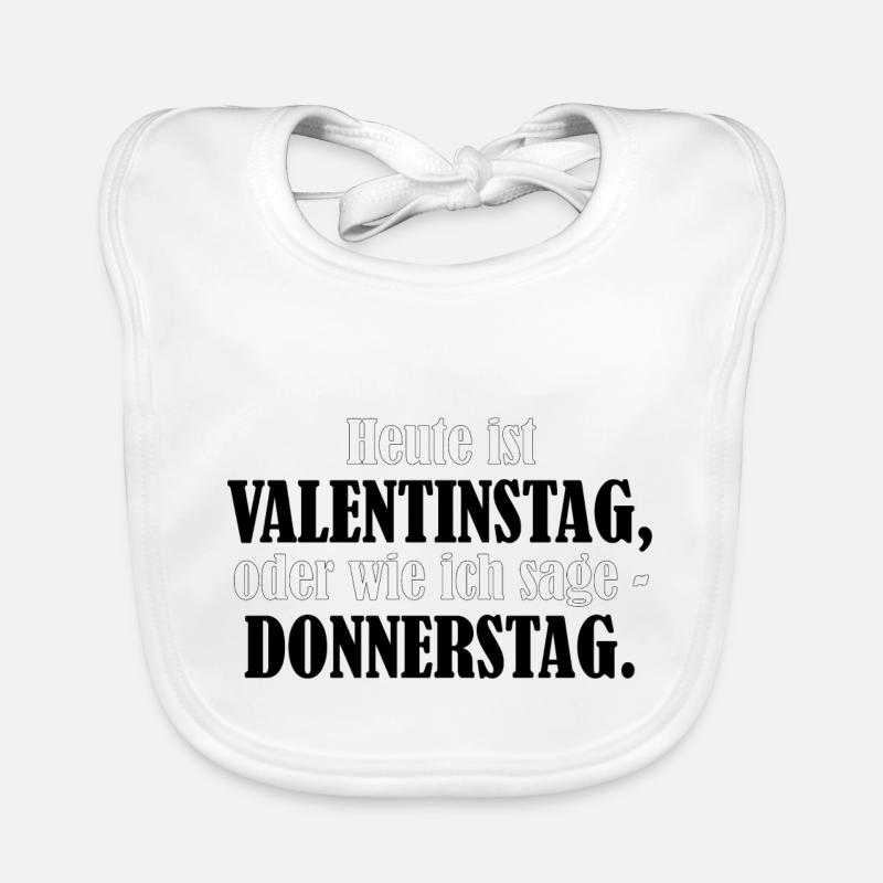 Valentinstag Donnerstag Baby Bio-Lätzchen