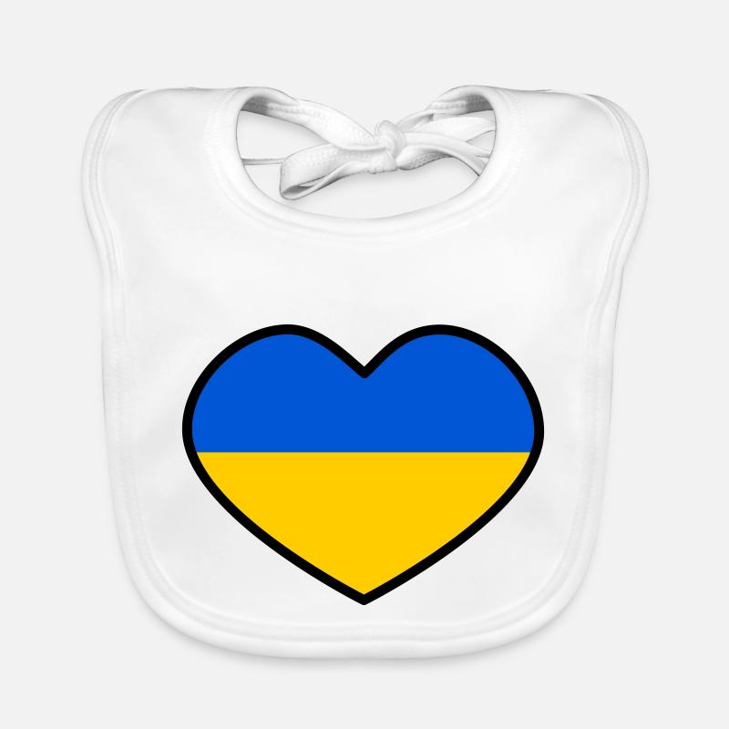 Cœur d’Ukraine Bavoir bio Bébé