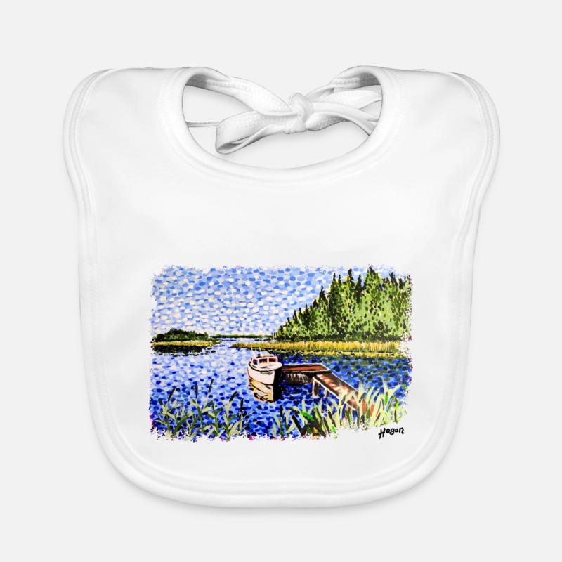 'The Calypso' Fine Art Organic Baby Bibs