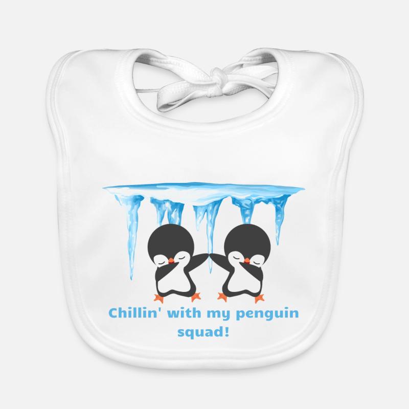 Pinguin-Mannschaft Baby Bio-Lätzchen