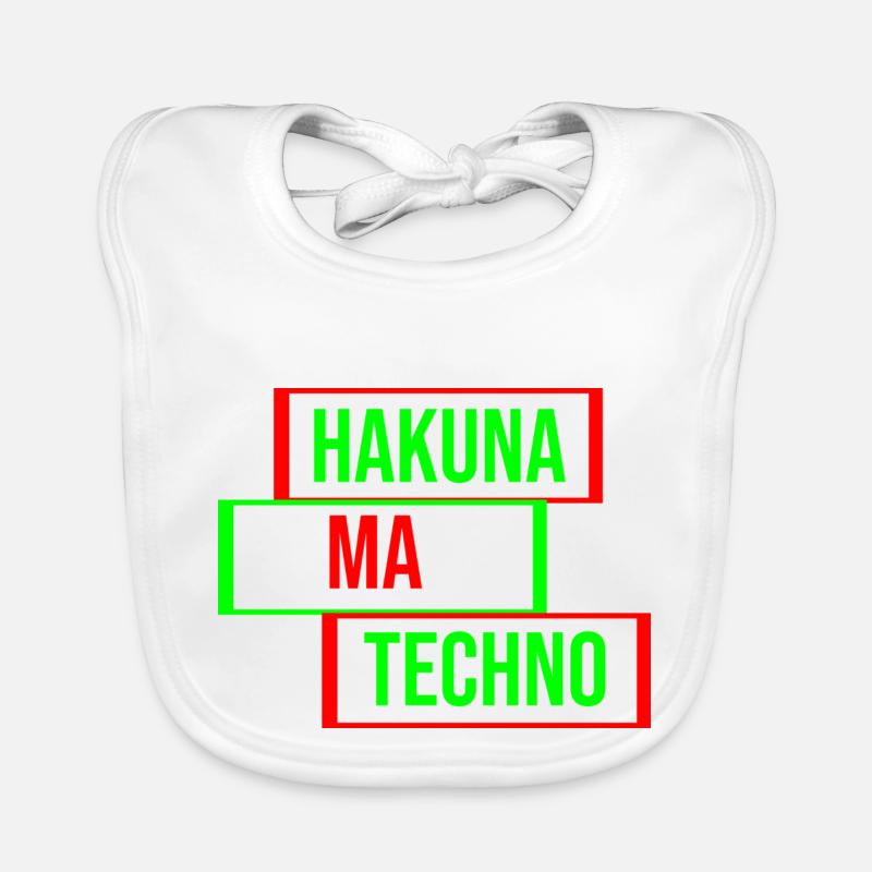 Citation de musique techno Bavoir bio Bébé