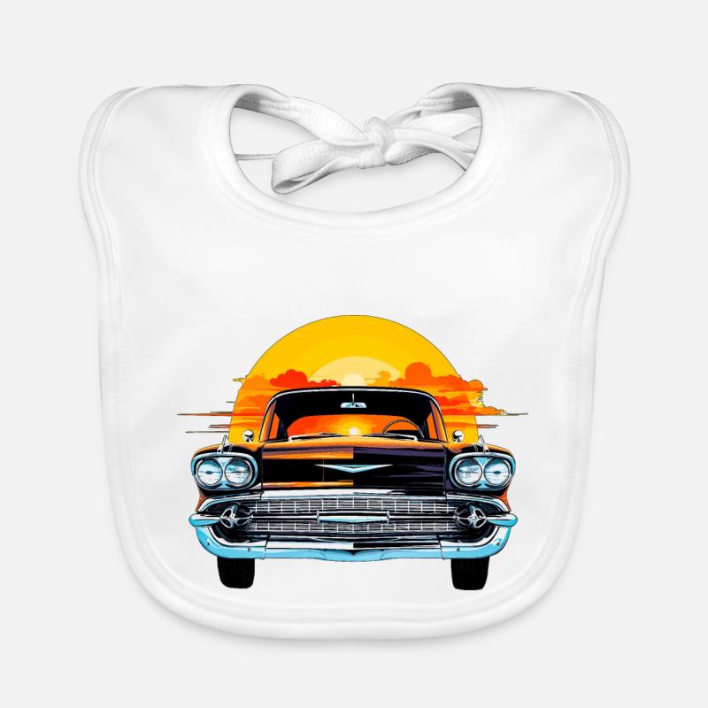 Sun Set Chevy Organic Baby Bibs