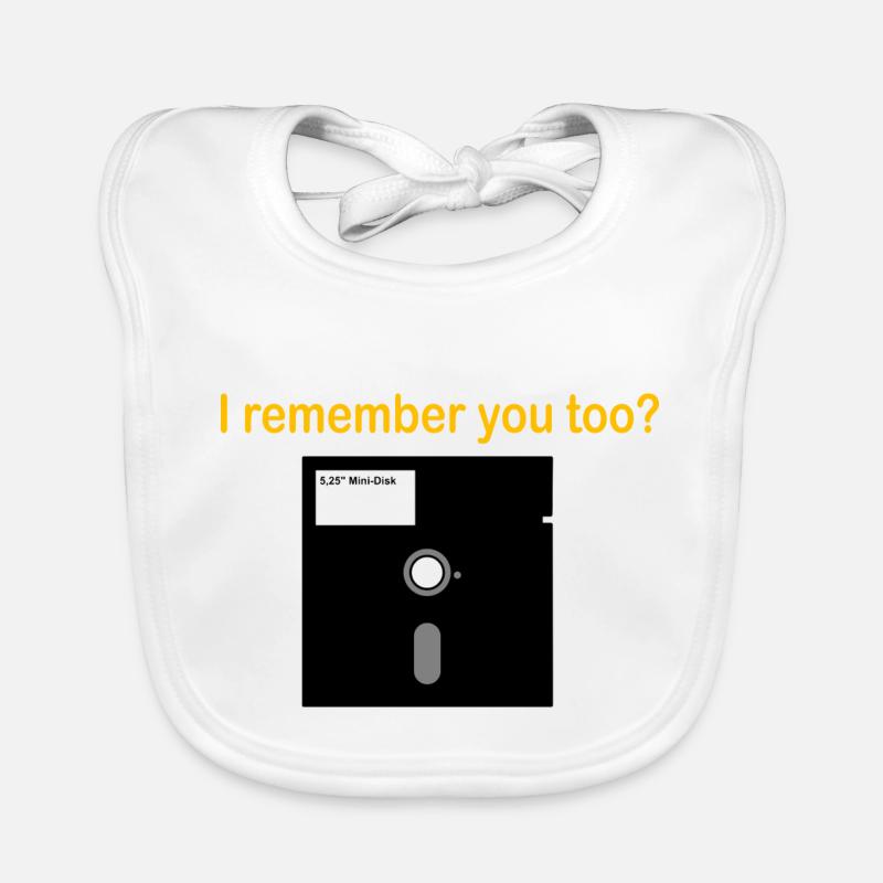 5 25 inch floppy disk Organic Baby Bibs