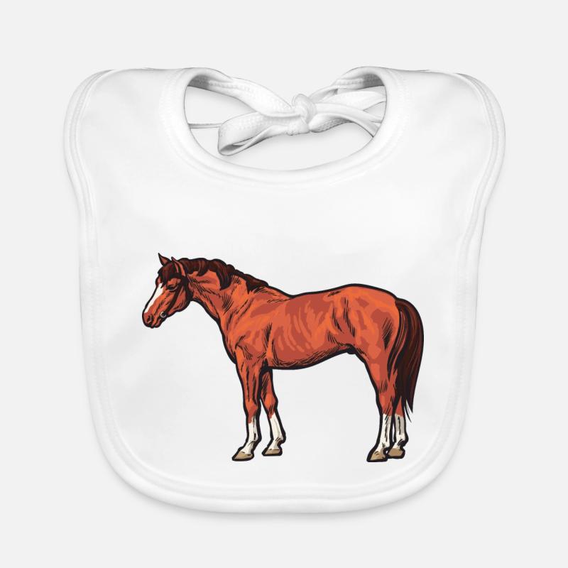 Pferde Baby Bio-Lätzchen