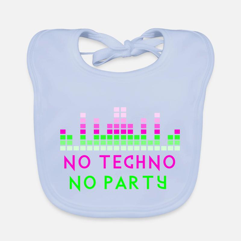 Pas de citation techno Bavoir bio Bébé
