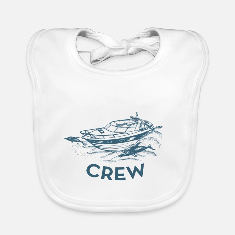 Motorboot Crew Baby Bio-Lätzchen