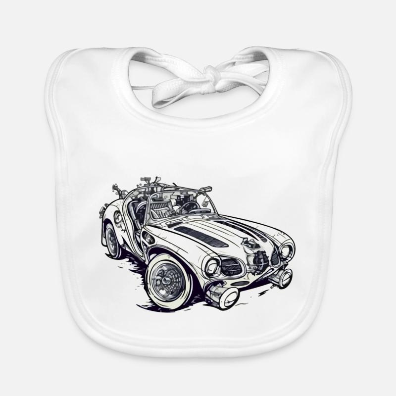 Timeless car Organic Baby Bibs