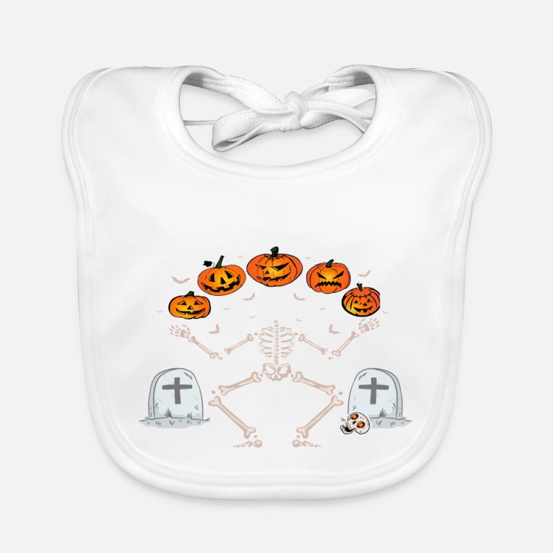 Halloween Skelett Baby Bio-Lätzchen