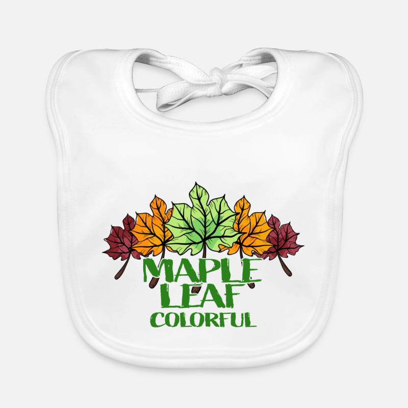 Maple Leaf coloré Bavoir bio Bébé