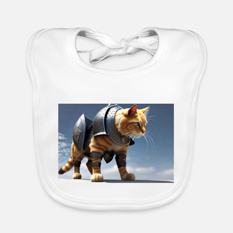 Chat de chevalier I Bavoir bio Bébé