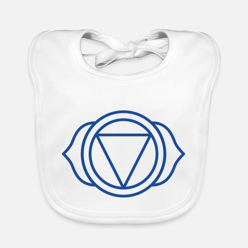 BEWUSSTSEIN-INTUITION | 6. Ajna-Chakra oder Drittes Auge Baby Bio-Lätzchen