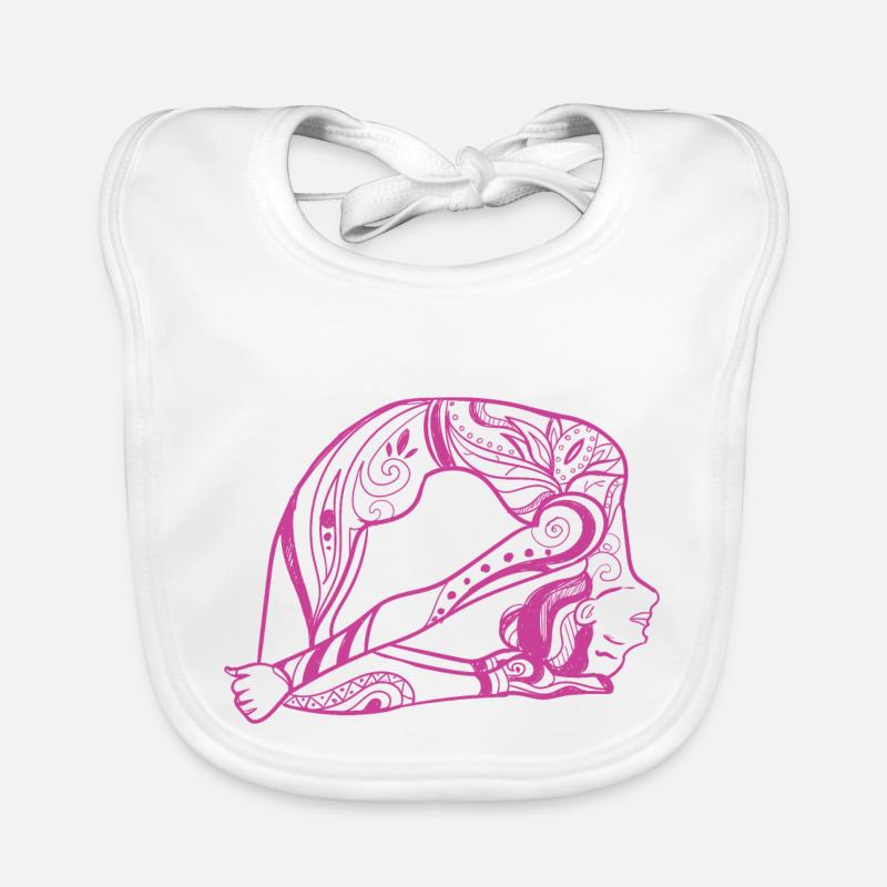 02 Yoga Laghu Vajrasana oder Kleiner Strahl | Dbj.Stroke Baby Bio-Lätzchen