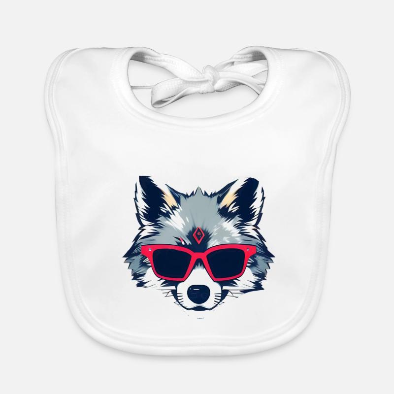 lustiger Wolf Baby Bio-Lätzchen