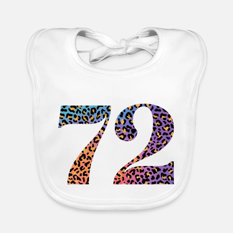 72. Geburtstag Leopard Baby Bio-Lätzchen