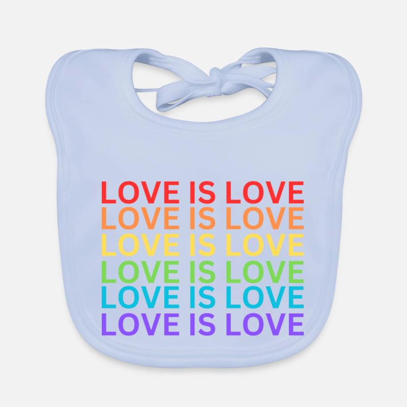 L’AMOUR EST L’AMOUR ❤️ Bavoir bio Bébé