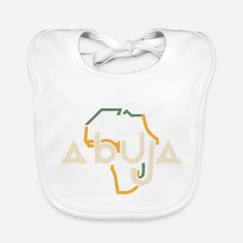 Abuja - Bavoir bio Bébé - blanc