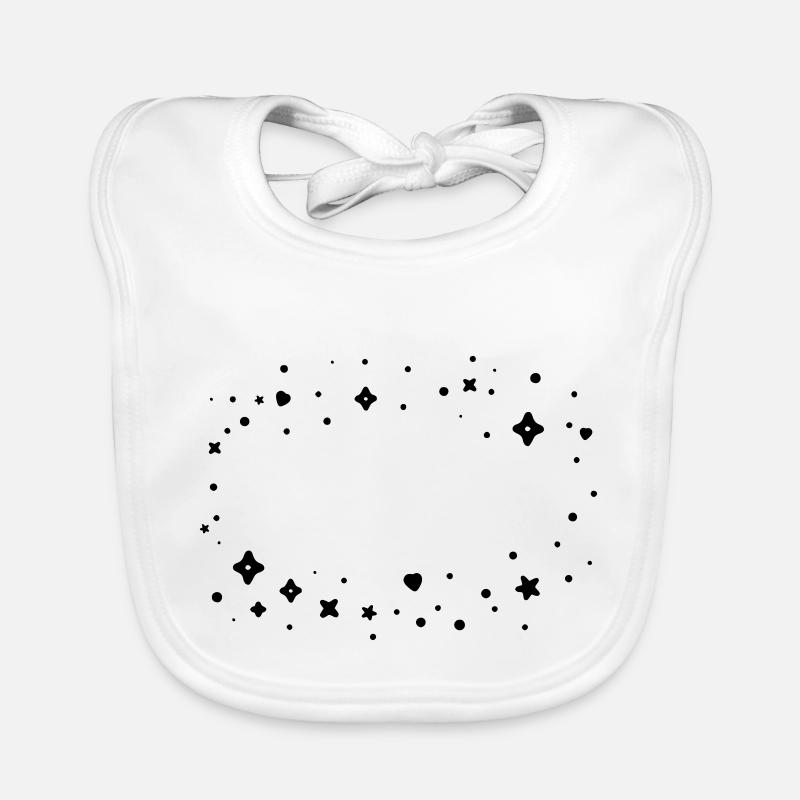 Cadre nuage scintillant Bavoir bio Bébé