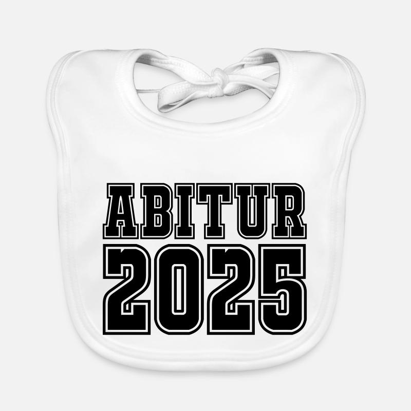Abitur 2025 - Baby Bio-Lätzchen - Weiß