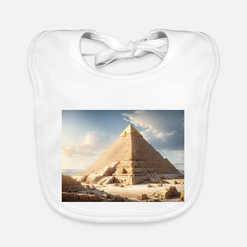 Pyramides d’Égypte Bavoir bio Bébé