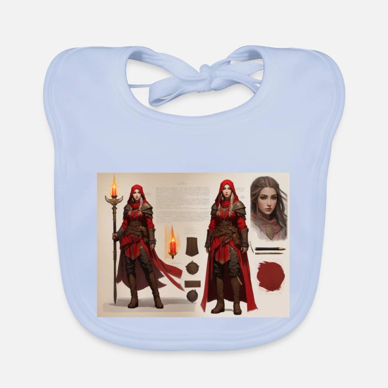 Rotkäppchen-Mädchen Baby Bio-Lätzchen