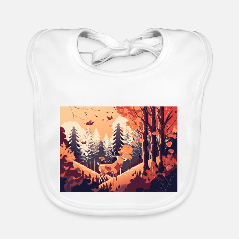 Climbing the Hill (Fall Collection #11) Organic Baby Bibs