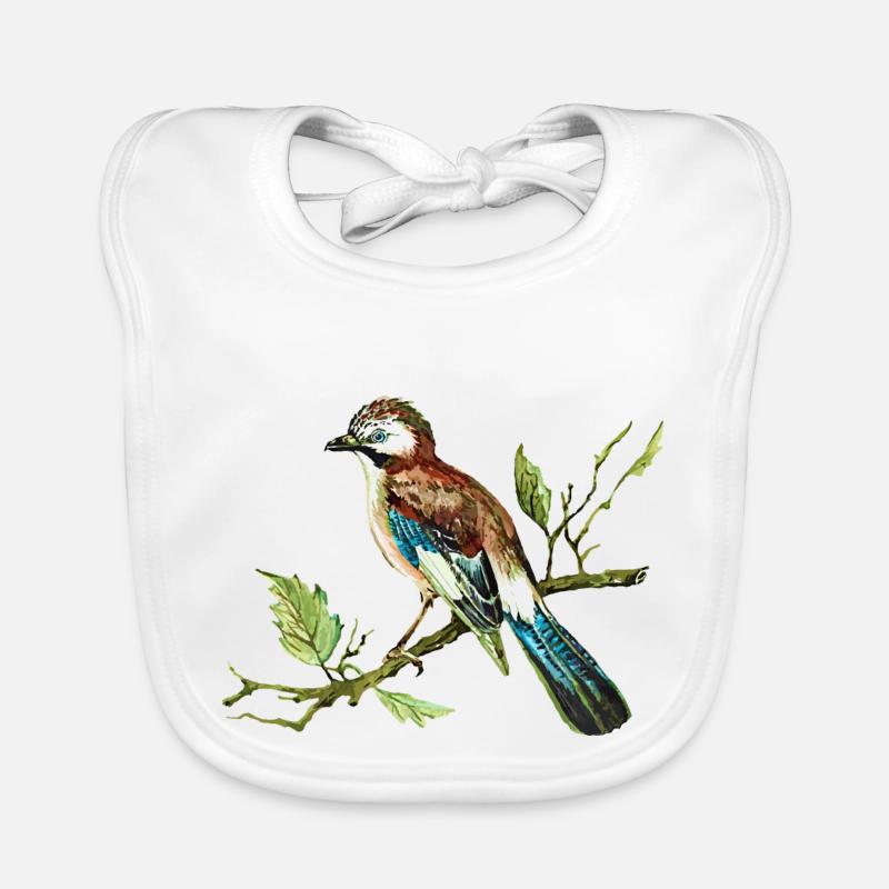 Oiseau coloré Bavoir bio Bébé