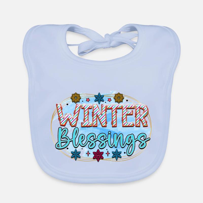 Winter blessings Organic Baby Bibs