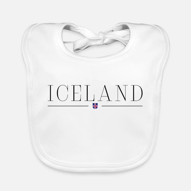 J’adore l’Islande Bavoir bio Bébé