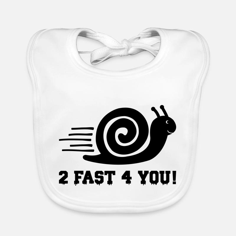 Snail 2 Fast Organic Baby Bibs