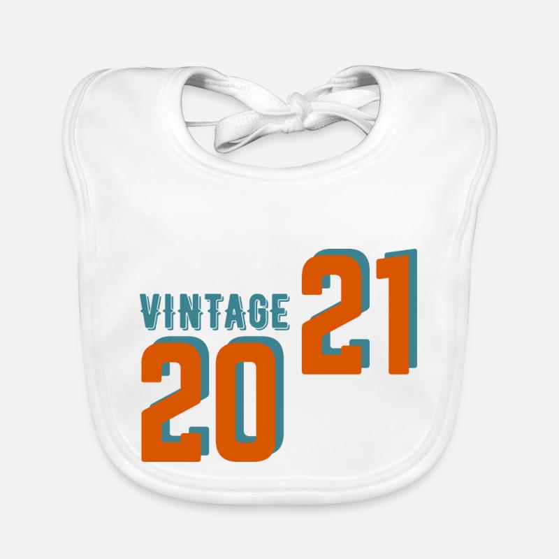 Vintage rétro 2021 Bavoir bio Bébé