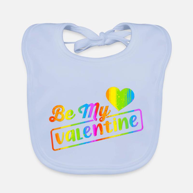 Aimez-moi la Saint-Valentin Joyeux Valentin Saint-Valentin Bavoir bio Bébé