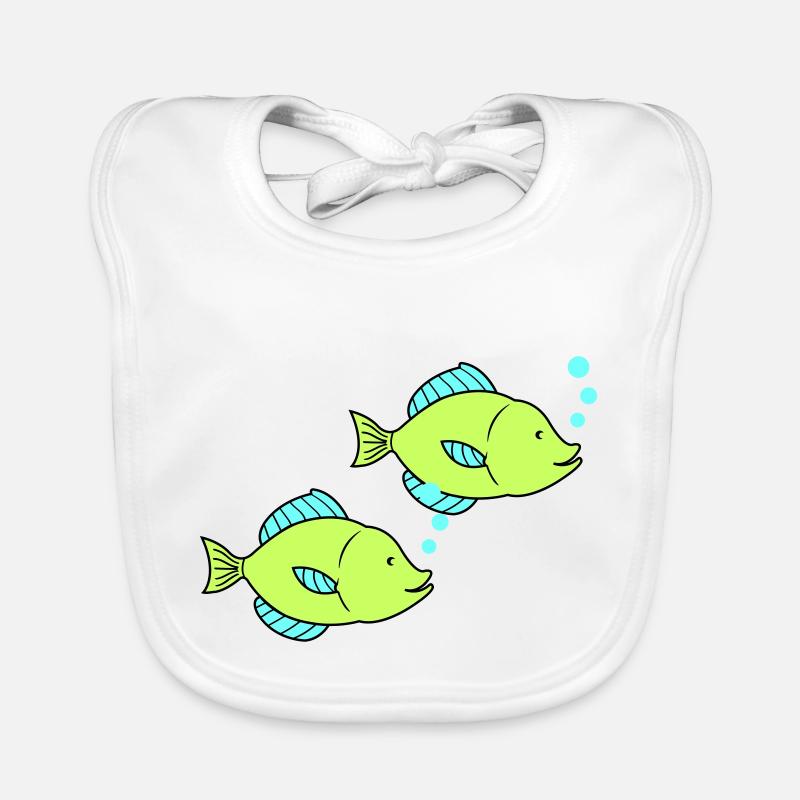 fische comic 2 Baby Bio-Lätzchen