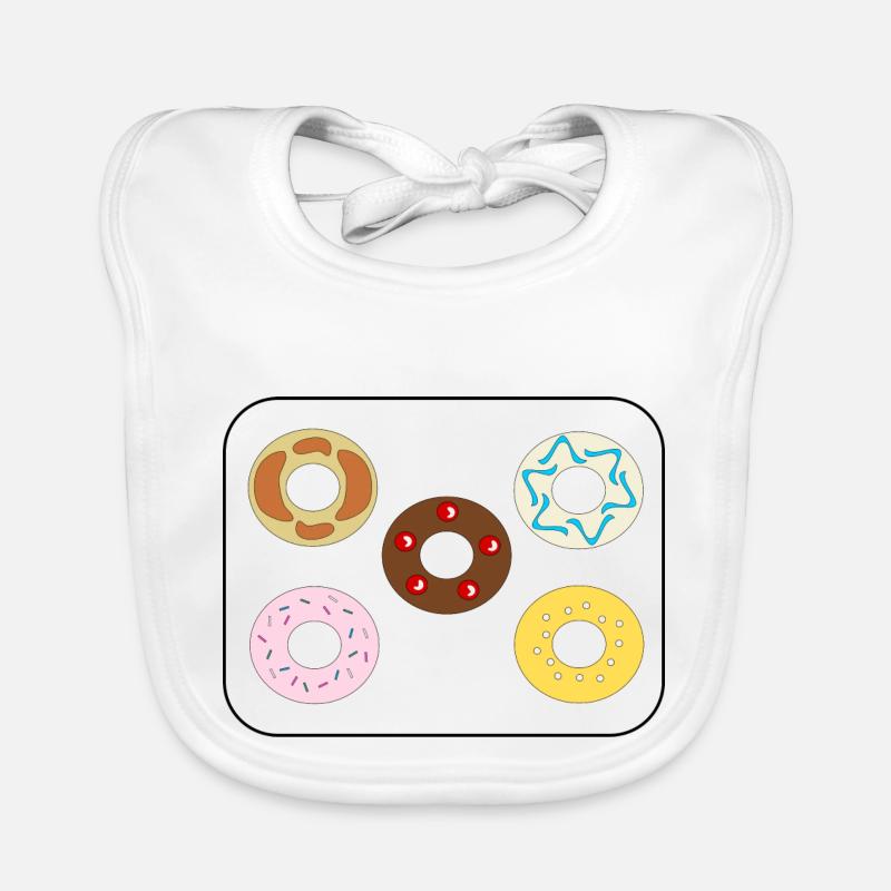 Donuts divers Organic Baby Bibs