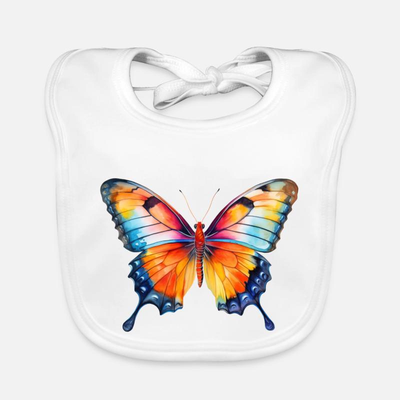 Spring Butterfly Organic Baby Bibs