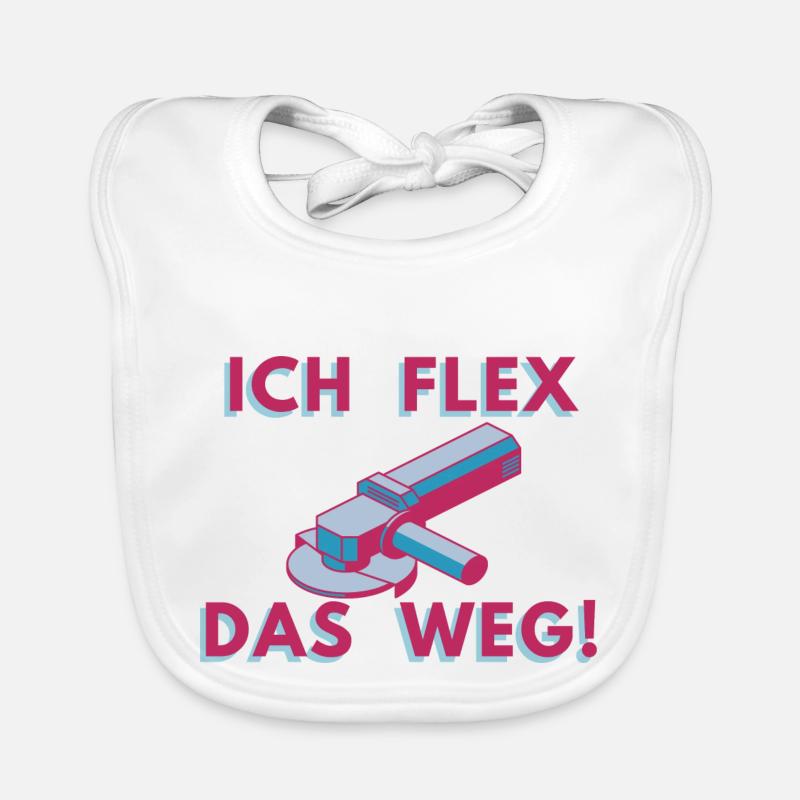 Meuleuse d’angle Flex Welding Metalworker Bavoir bio Bébé