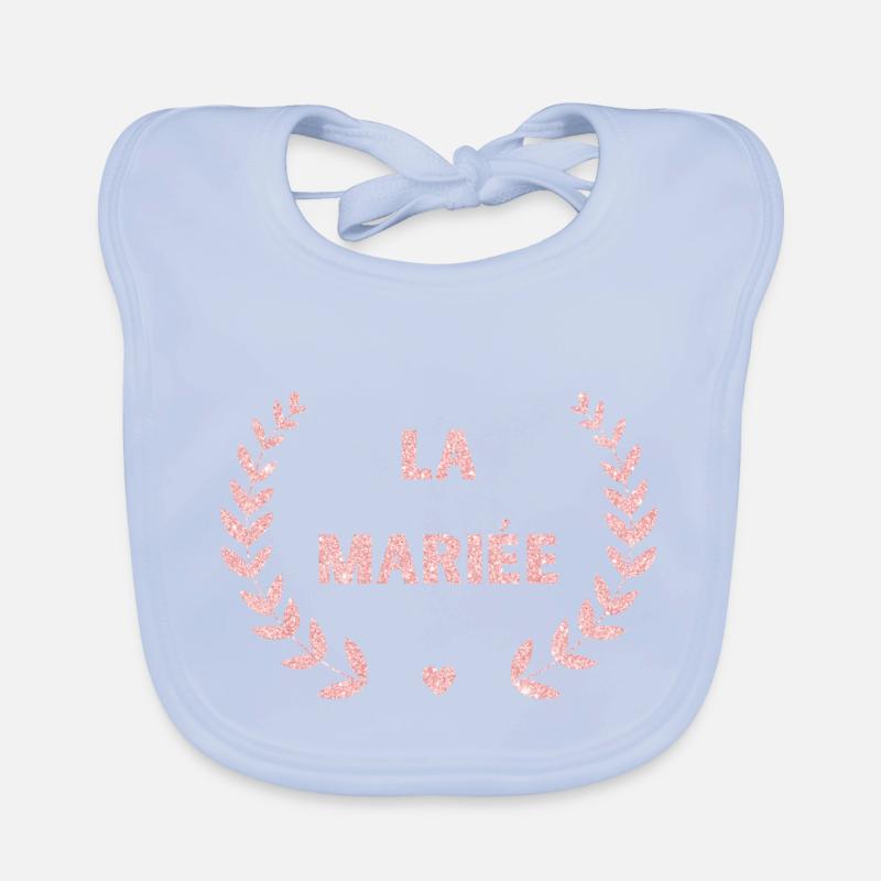 Die Braut aus Roségold - Das Brautgeschenk Baby Bio-Lätzchen