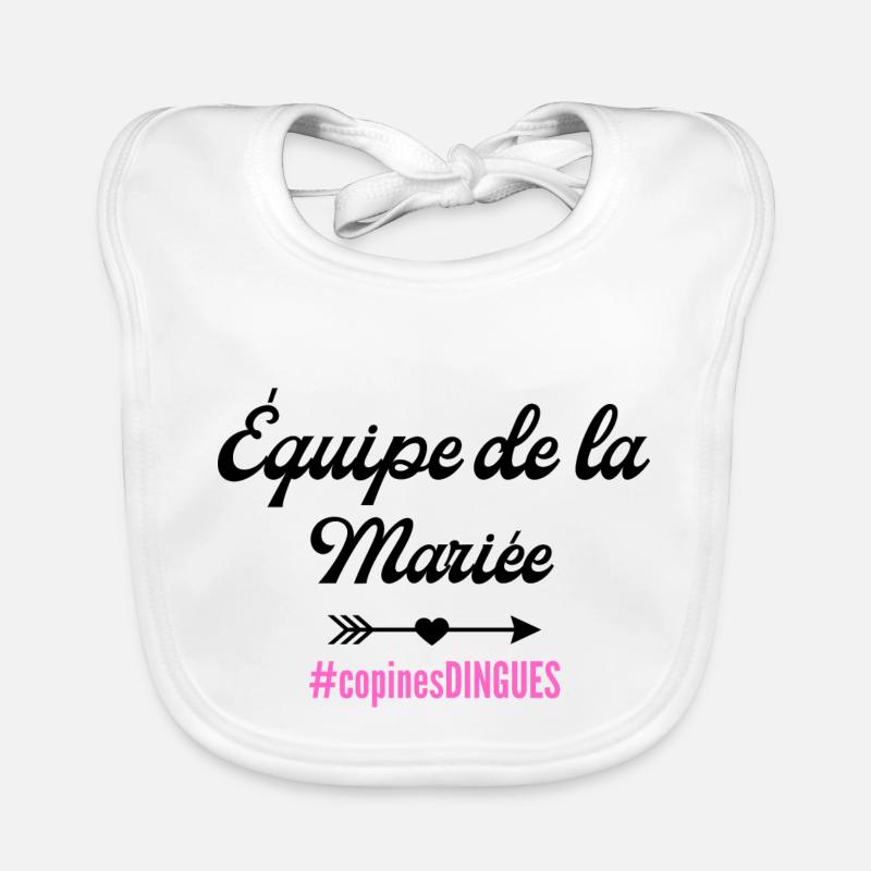 équipe de La mariée-tshirt assorti Bavoir bio Bébé