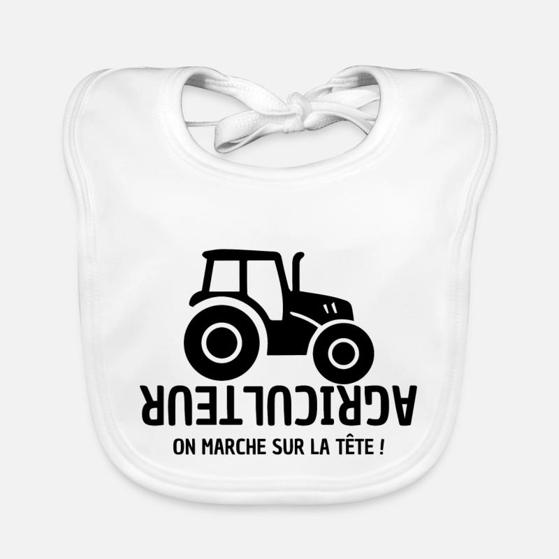 Bauer, Bauer, Bauer, Traktor Baby Bio-Lätzchen
