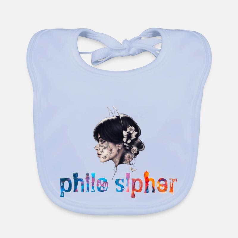 Verlorenes Mädchen Baby Bio-Lätzchen