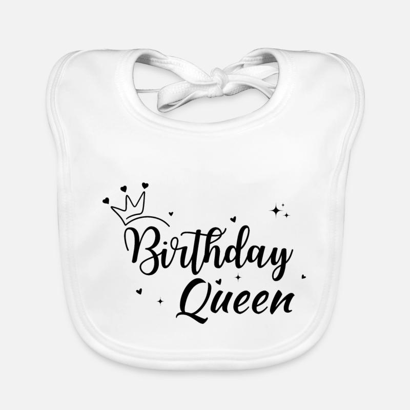 Birthday queen Bavoir bio Bébé
