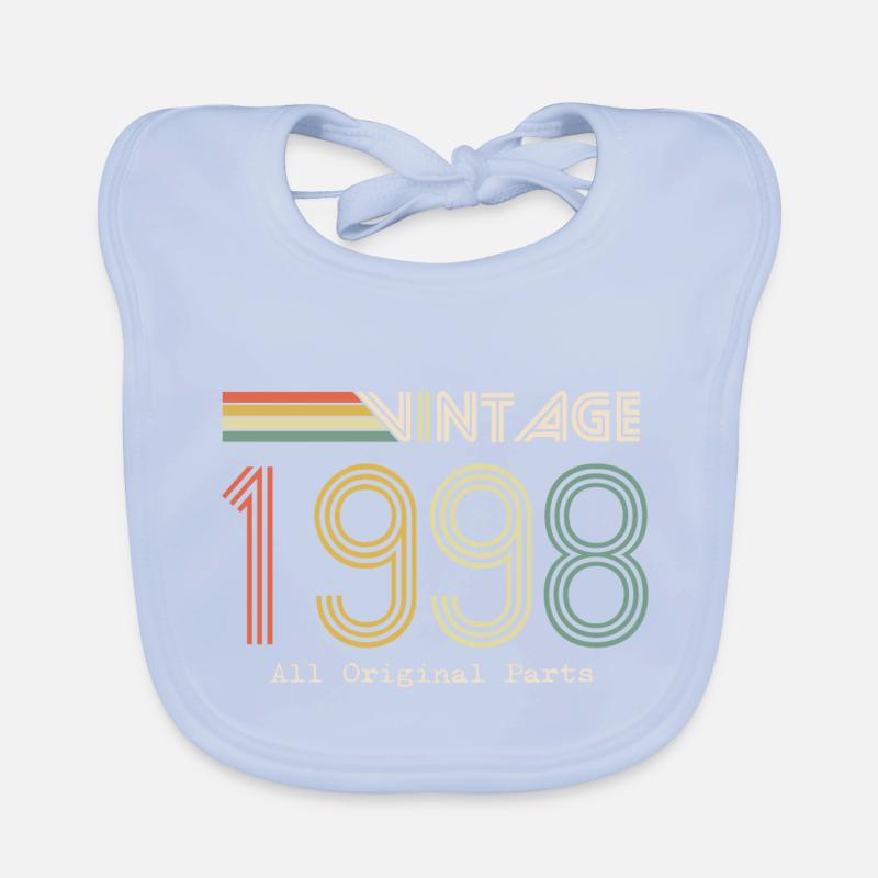 Epic & Legendary Born in 1998: 26th Anniversary Organic Baby Bibs